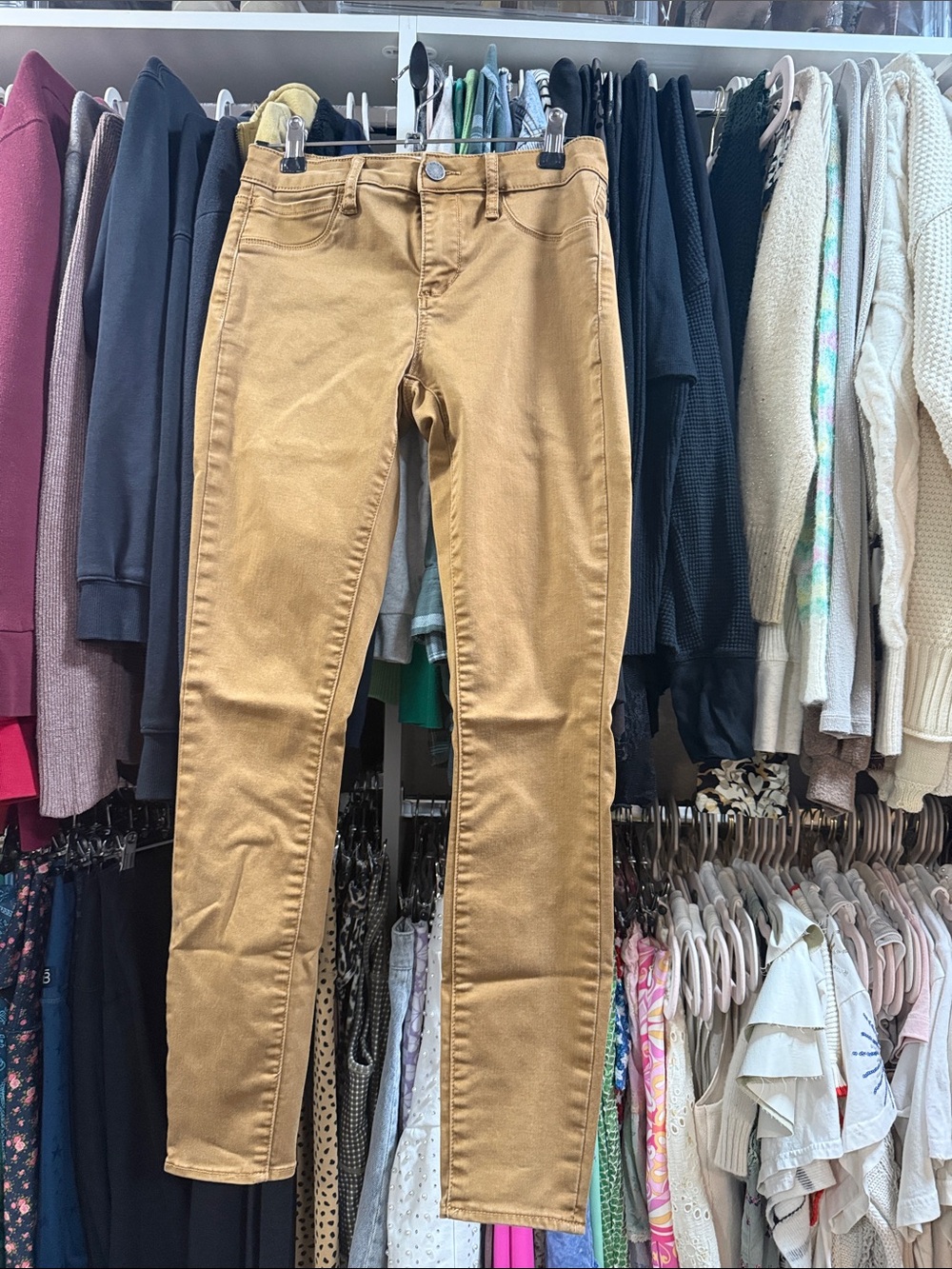Articles Of Society Caramel Skinny High-Rise Jeans